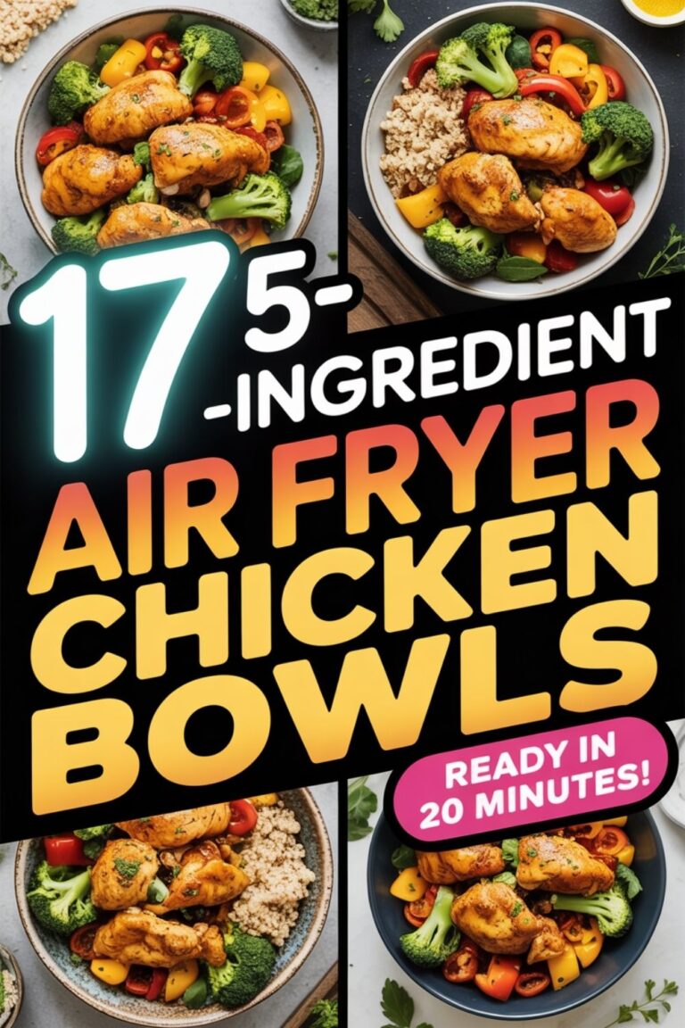 17 5-Ingredient Air Fryer Chicken Bowls