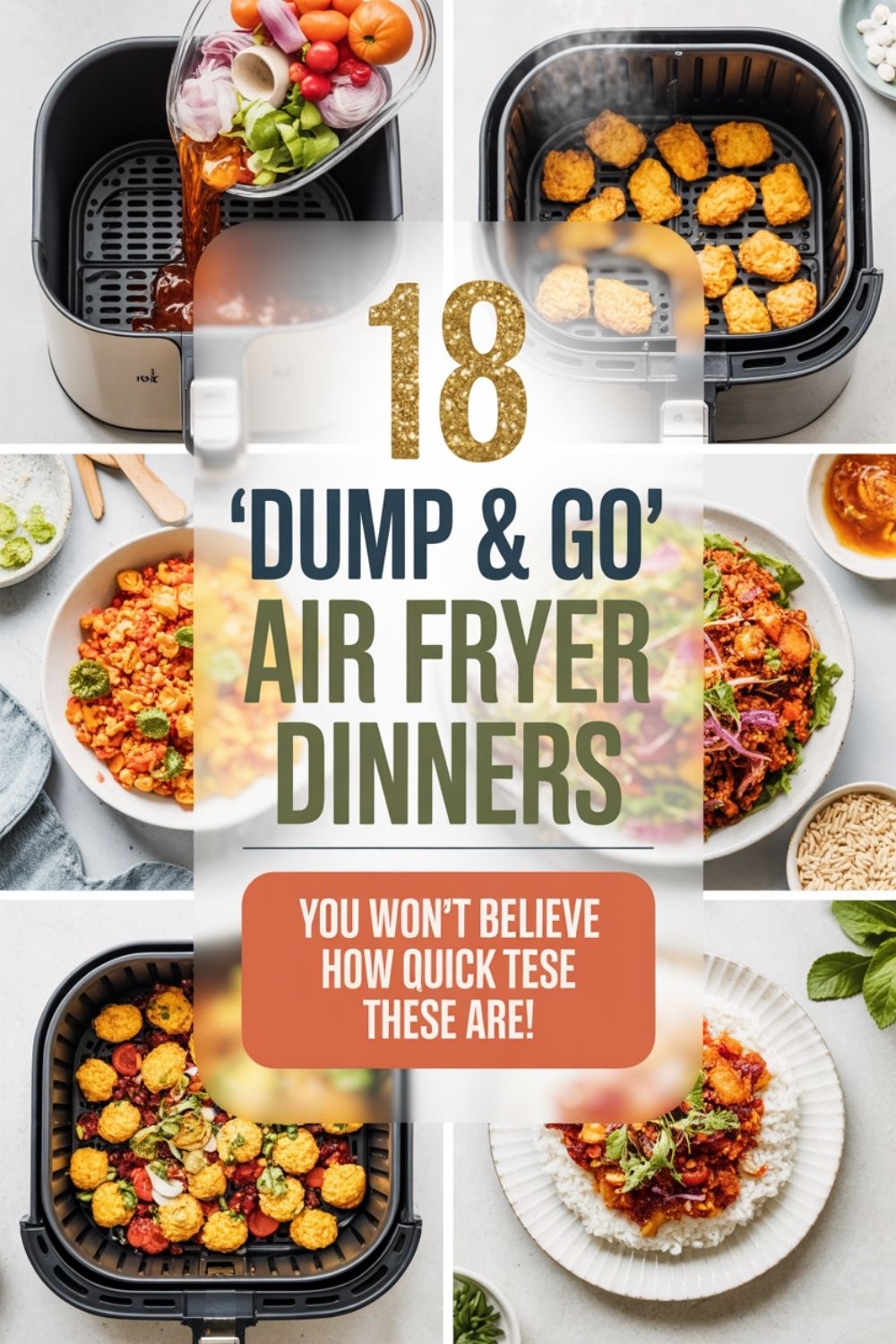 18 Air Fryer Dump Go Dinners