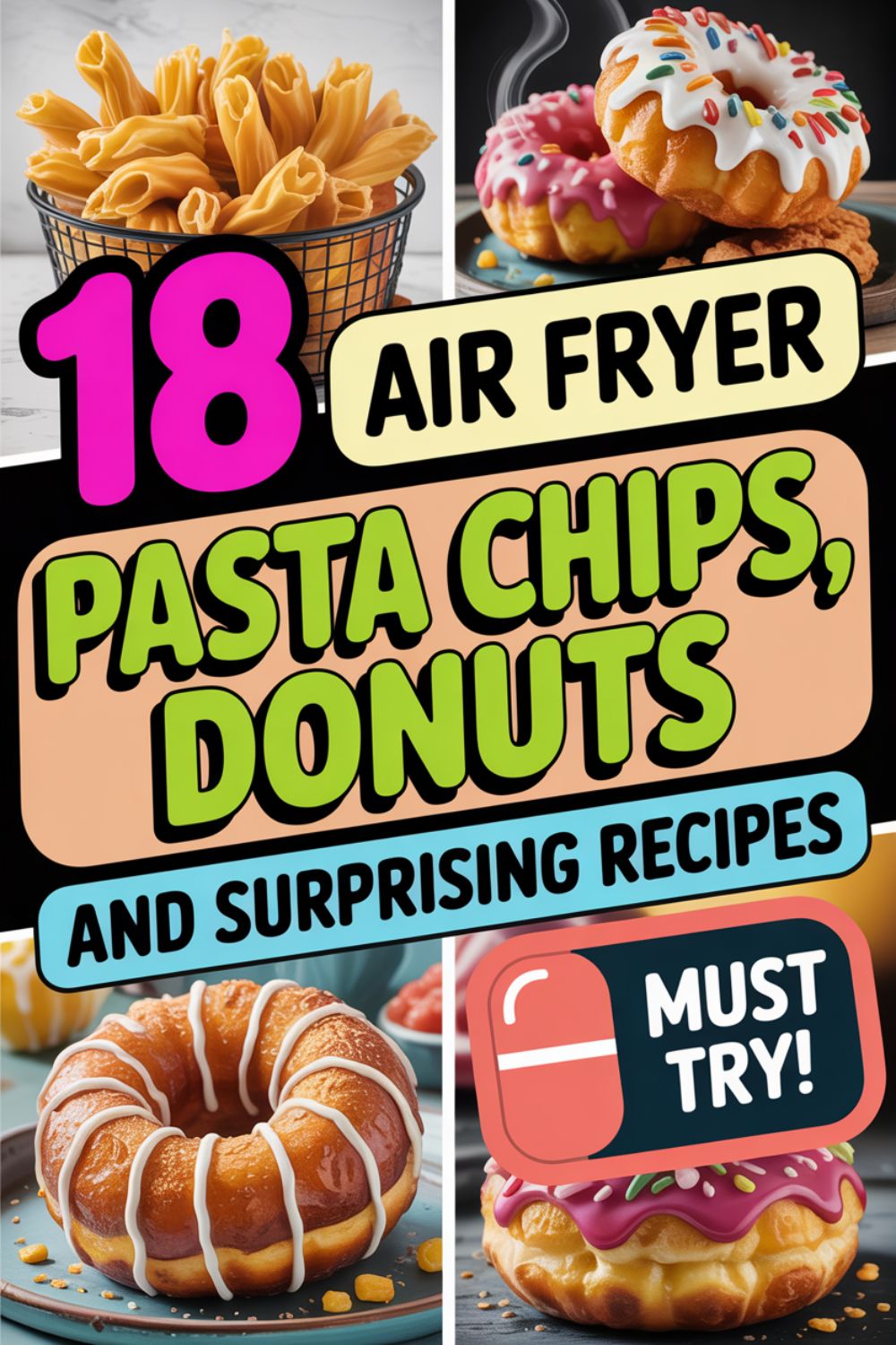 18 Air Fryer Pasta Chips Donuts and Surprising Recipes