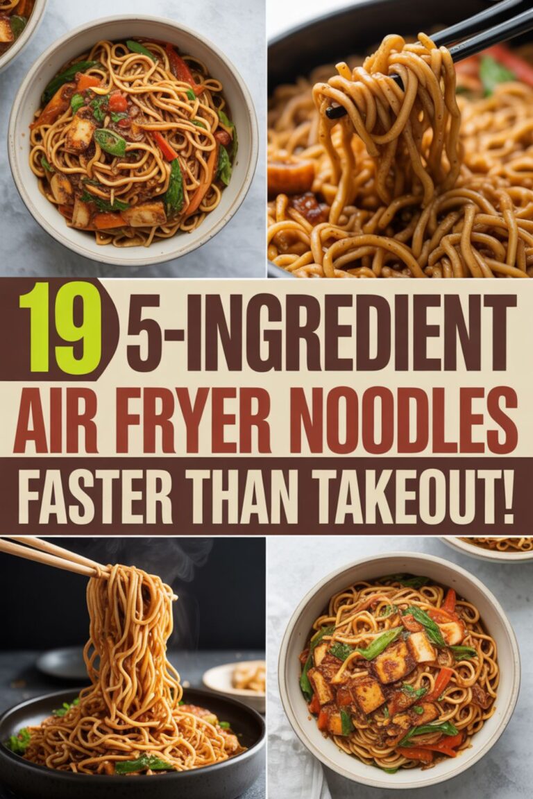 19 5-Ingredient Air Fryer Noodles (So Fast)