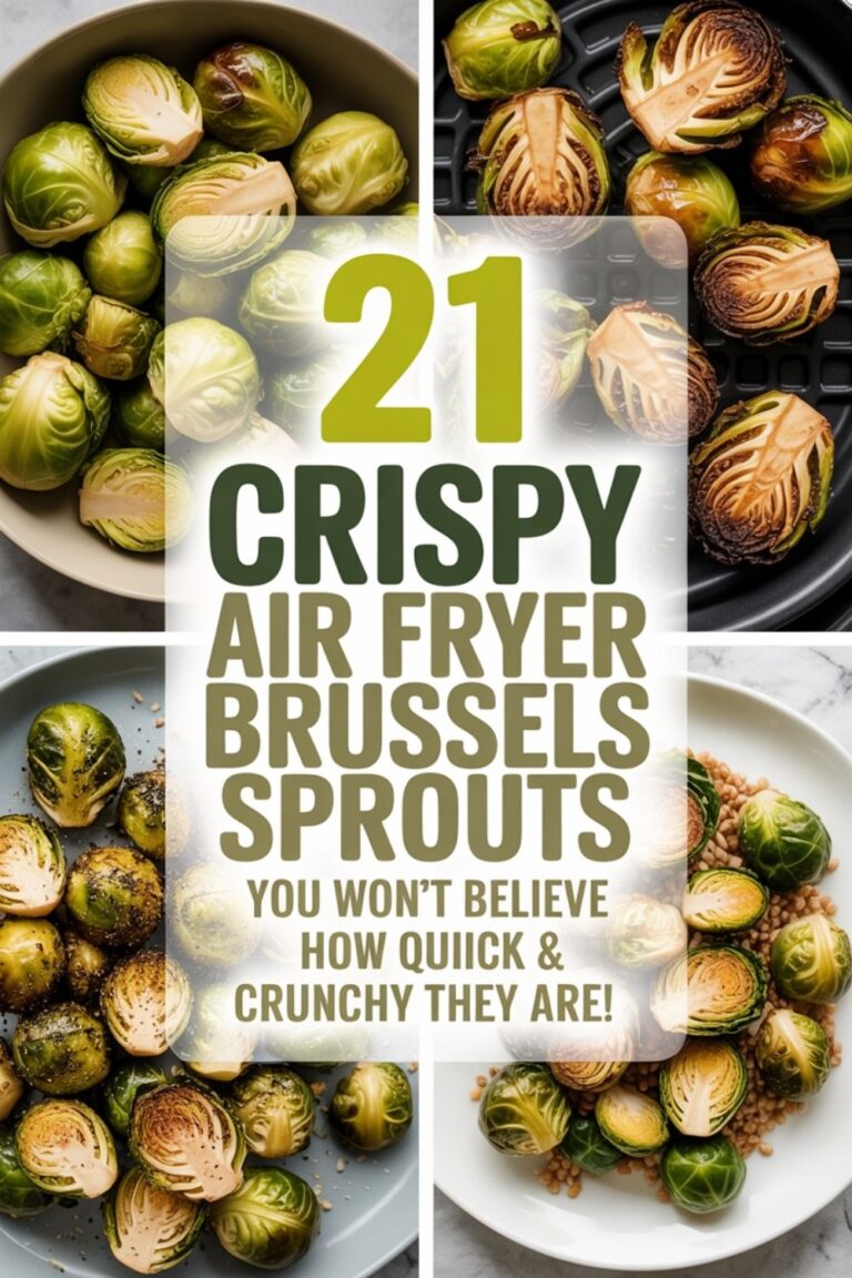 21 Crispy Air Fryer Brussels Sprouts (5-Min!)