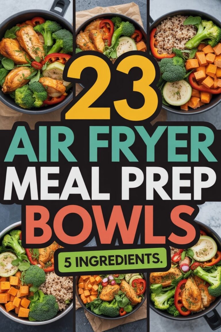 23 Air Fryer Meal Prep Bowls (5 Ingredients)!