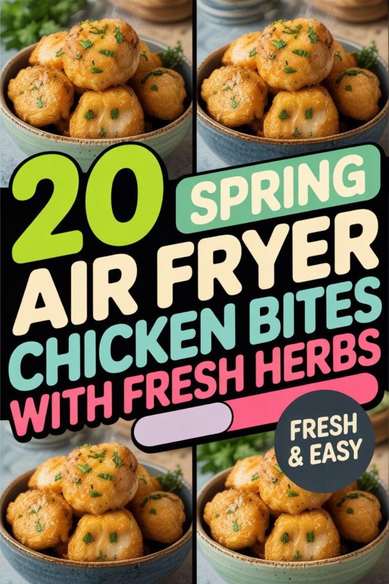 20 Air Fryer Spring Chicken Bites with Fresh Herbs