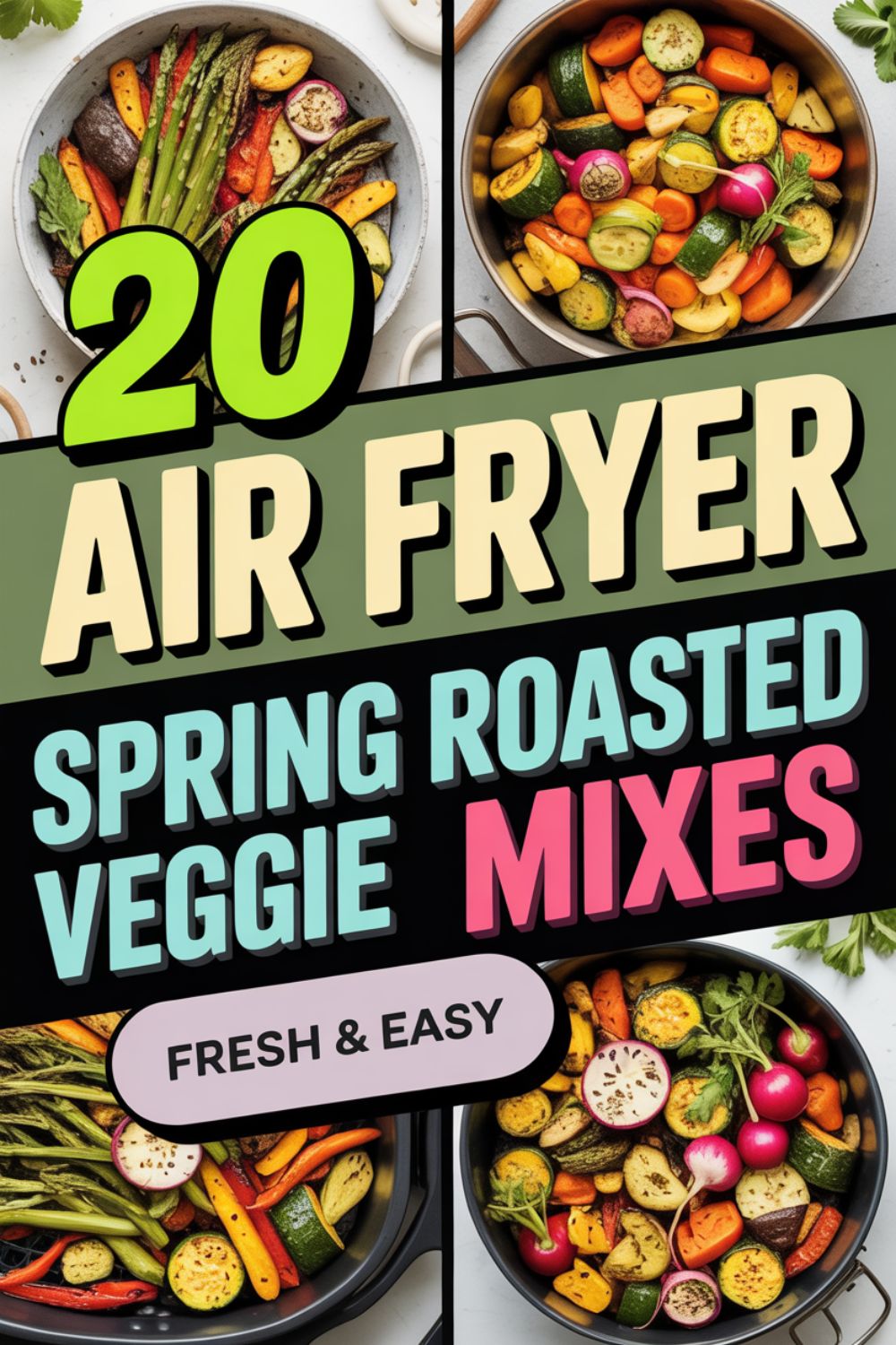 20 Air Fryer Spring Roasted Veggie