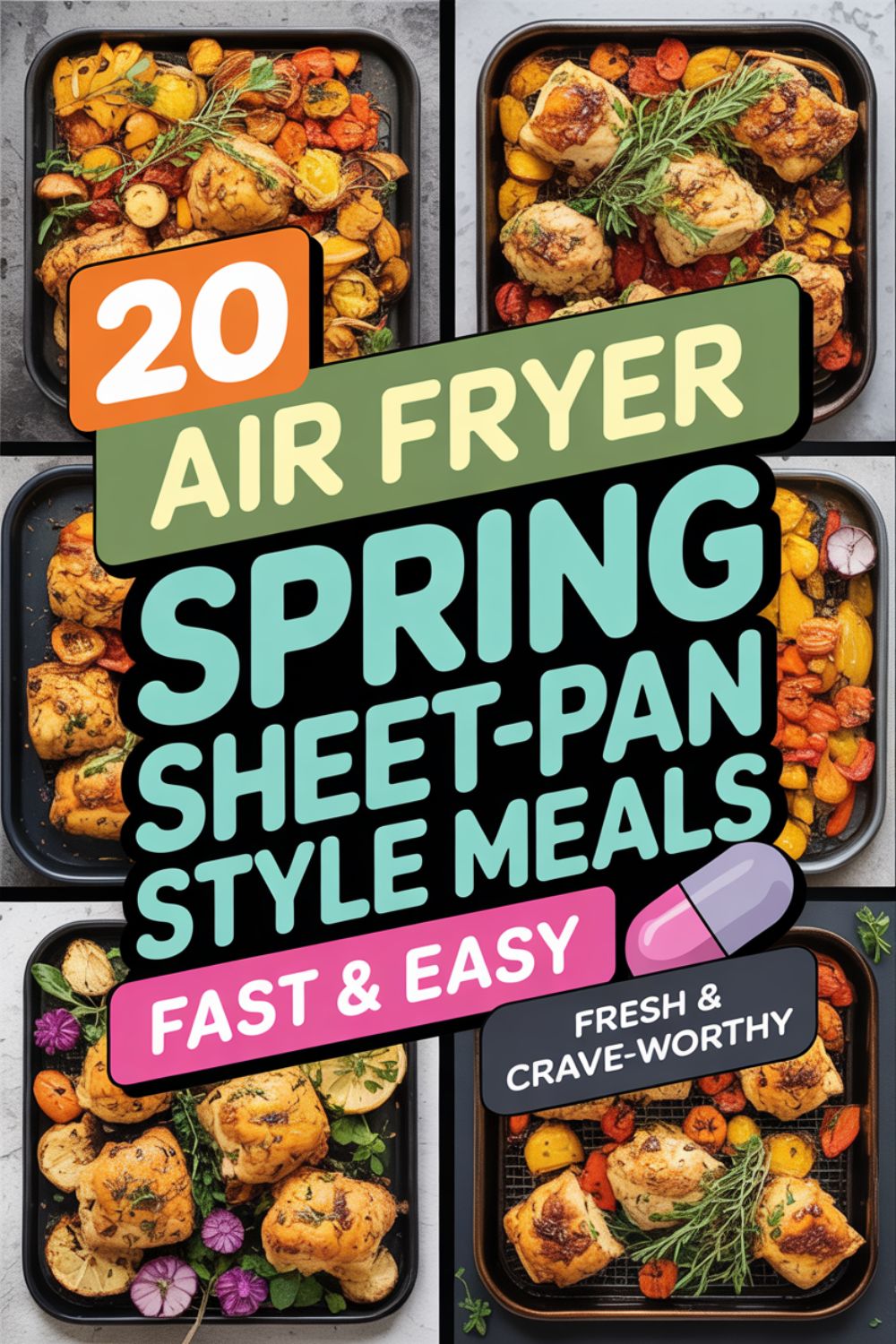 20 Air Fryer Spring Sheet Pan Style Meals