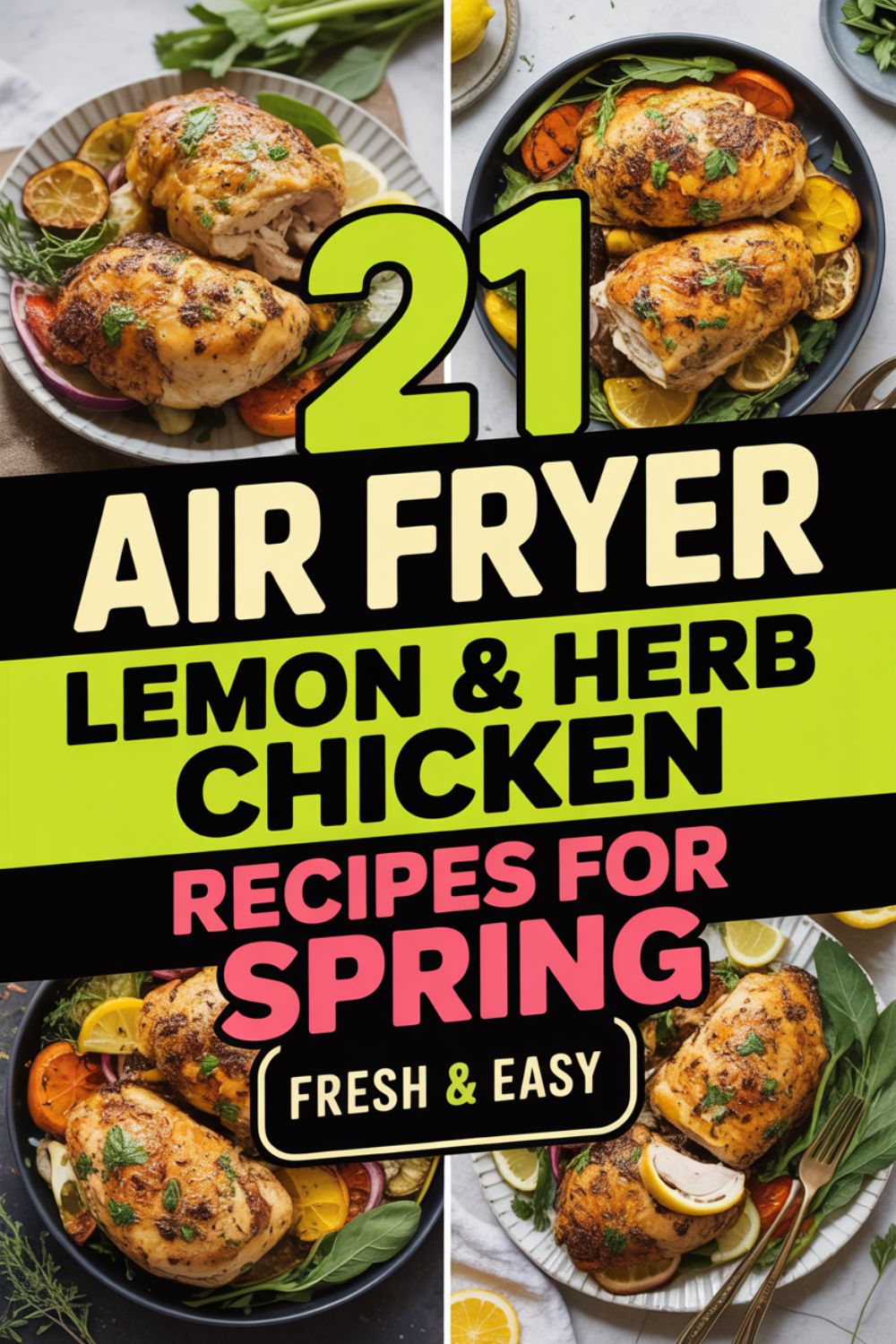 21 Air Fryer Lemon Herb Chicken Recipes for Spring