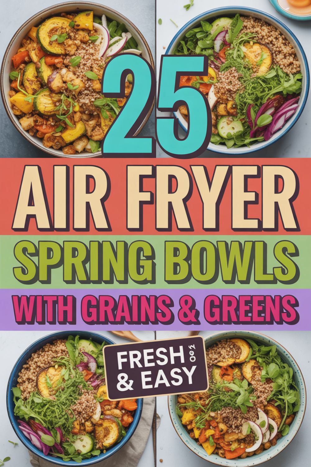 25 Air Fryer Spring Bowls with Grains & Greens 2