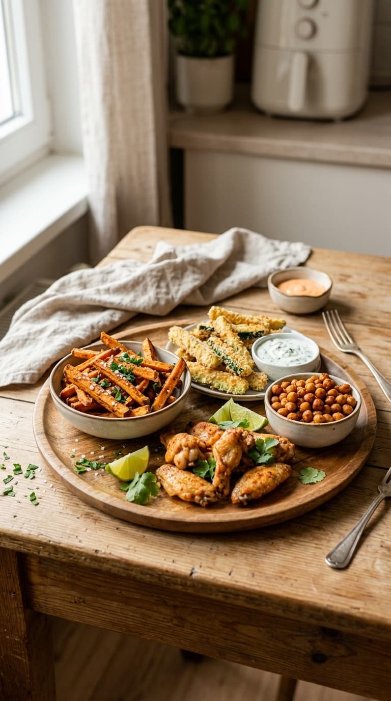 23 Airfryer Snacks F&uuml;r Den Nachmittag &ndash; Knusprig, Schnell und Unwiderstehlich